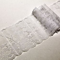 Pitsi / verhokappa, valkoinen, 9 x 50 cm