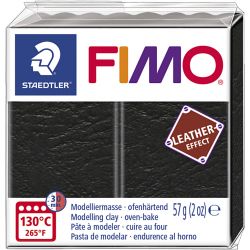 FIMO Leather effect, musta 909, 57g