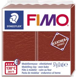 FIMO Leather effect, ruoste 749, 57g