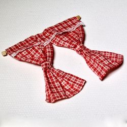 Verhot, puna/valko ruudulliset, 13 x 13 cm