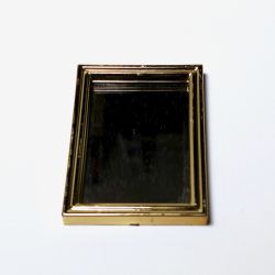 Peili, kultainen kehys, 6,5 x 5,4cm