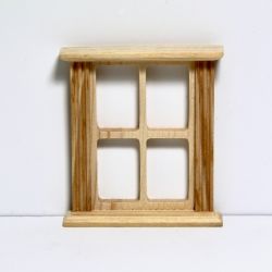 Ikkuna, 4-ruutuinen,  9 x 10 cm, puuvalmis