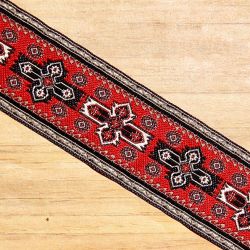 Persialainen porrasmatto, puna-musta, 3,5 x 54 cm
