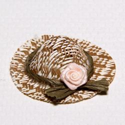 Hattu, olkihattu ruusulla