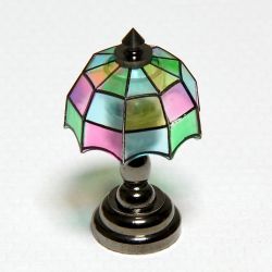 Pöytälamppu, värikäs Tiffany, LED