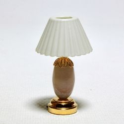 Pöytälamppu, marmorijalka, LED