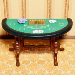 Blackjack pelipöytä, laatukaluste, pähkinä