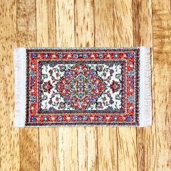 Turkkilainen matto, punakirjava, 5 x 7 cm