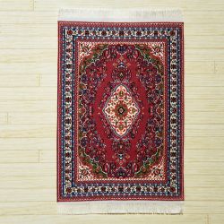 Itämainen matto, viininpunainen, 10 x 14 cm