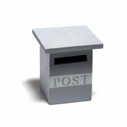 Postilaatikko, harmaa