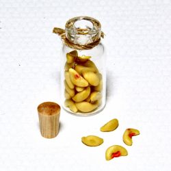Kuivattua omenaa lasipurkissa