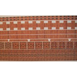 Tiilikuvio-seinäkoristeita, ruskea