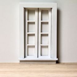 Ikkuna, avautuva, 11,5 x 7,2 cm, valkoinen