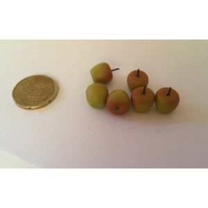 Omena, puna/vihreä, 6 kpl