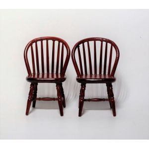 Tuoli, Windsor, ruskea mahonki, 2 kpl