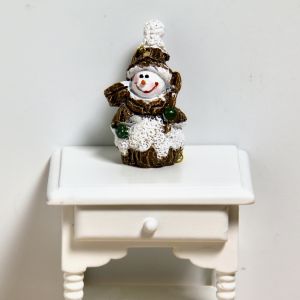 Lumiukko, miniatyyripatsas, 3,5 cm