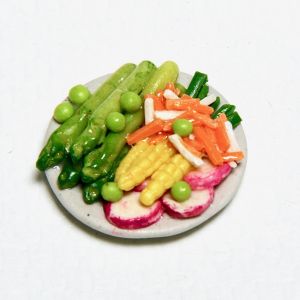 Vihanneksia lautasella